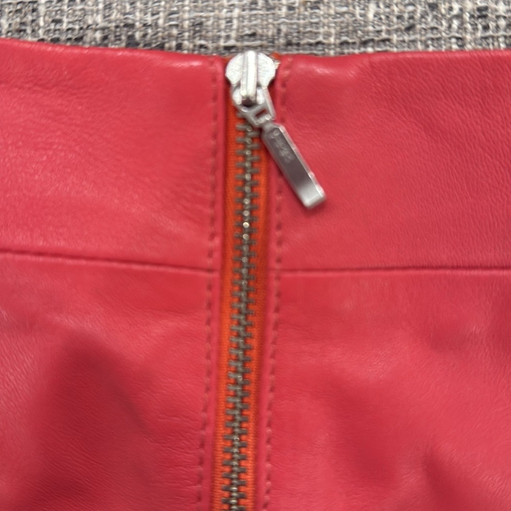 NWT Karina Grimaldi Leather Mini Skirt - Picture 9 of 10